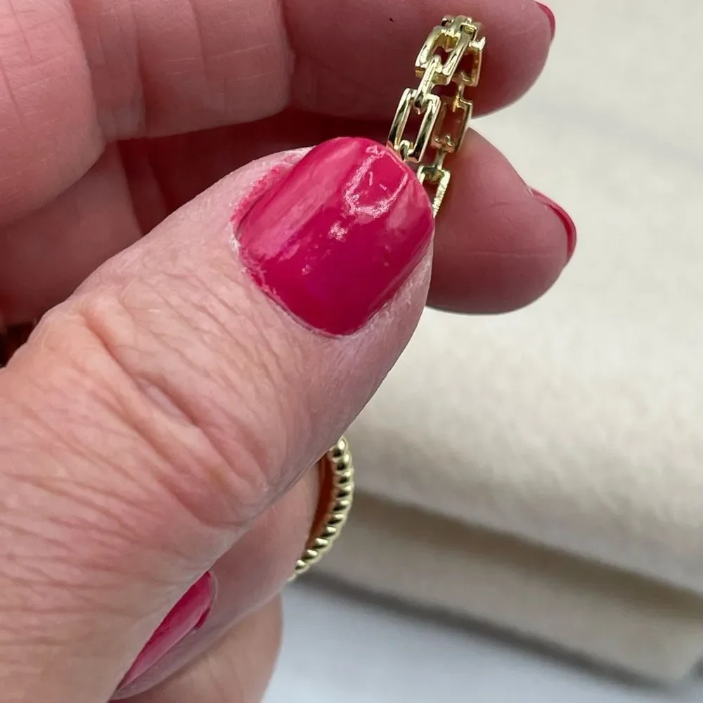 14K gold over sterling silver set of 4 rings